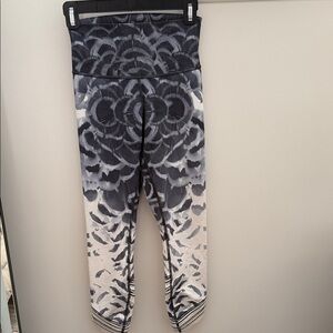 lululemon athletica Black and Gray Patterned Leggings - worn once